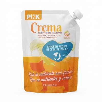 Pink Crema Caldo de huesos para perros de pollo  510 ml