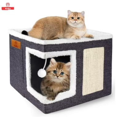 Casa Iglu Para Gatos Con Pompon 41×41×32cm1