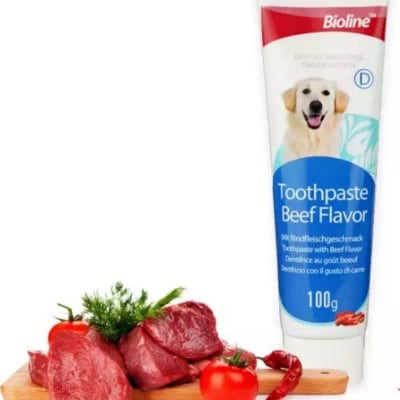 Bioline Pasta Dental Sabor Carne 100 gr