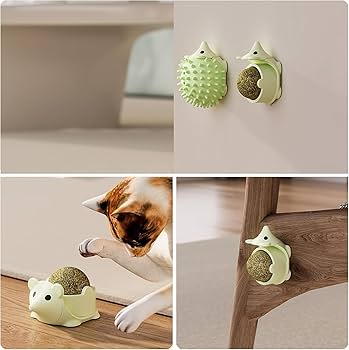 Erizo con Bola de Catnip Giratoria1