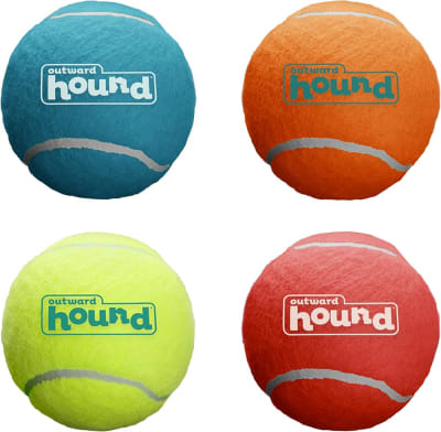 Outward hound 4 Pelotas de Tenis  Colores 6 cm