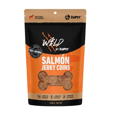 Natural  Carne Salmón Seca en Monedas 100 gr