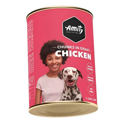 Amity Premium Lata Pollo para Perros 1,250 Kg1
