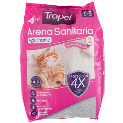 Arena Traper 4 kg Aroma Talco de Bebe