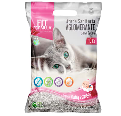 Arena Fit 10 Kg Aroma Talco de Bebé
