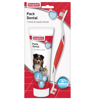 Beaphar Pack Dental Cepillo + Pasta Dental