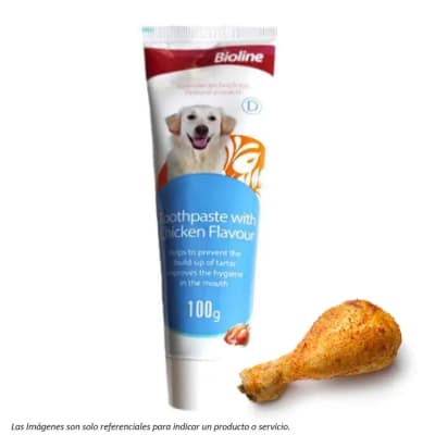 Bioline Pasta Dental Sabor Pollo 100 gr Perros1
