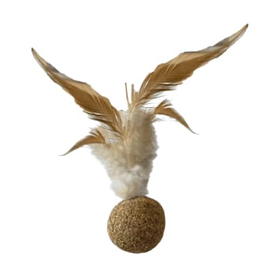 Bola Catnip con Pluma 3 cm