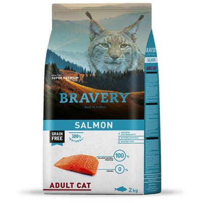 Bravery Salmón Gato Adulto 2 kg