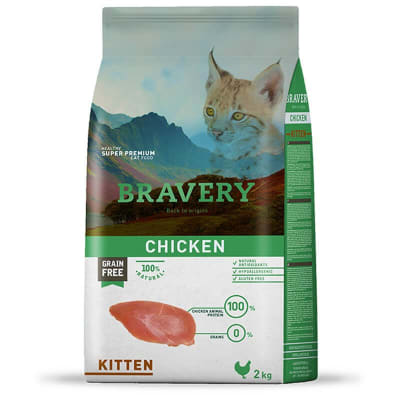 Bravery Pollo Gatitos 2 kg