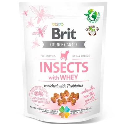 Brit Snack Cachorros Insecto y Suero de Leche 200 gr