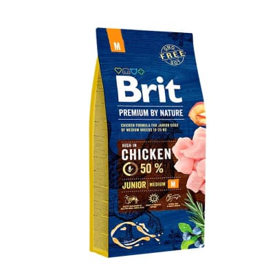 Brit Premium Junior Medium Pollo 15 kg