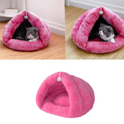 Iglu Rosado para Gato Pequeño 40 cm