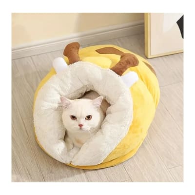 Cama Cueva Para Mascota Diseño Jirafa 50 cm