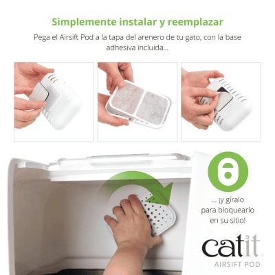 Catit Filtro Airsift con Soporte Purificador 9x3x2 cm