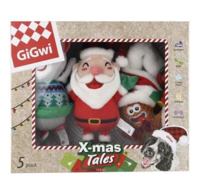 .GiGwi Pack Navideño para Perros Pequeños 5 Piezas