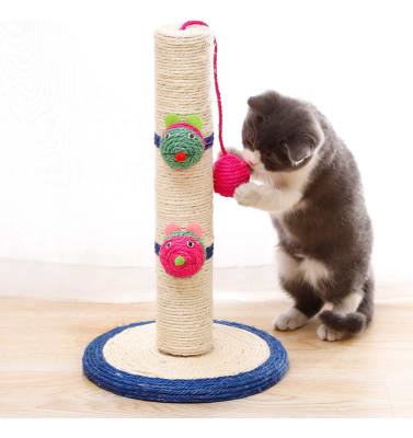 Poste Rascador De Sisal Para Gatos Y Colgante 40 cm
