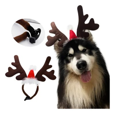 Cintillo de Reno Navidad para Perros