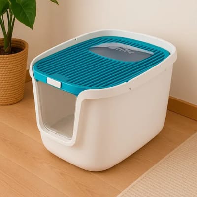 Baño 2 Aperturas Alto 38x44x55 cm Celeste