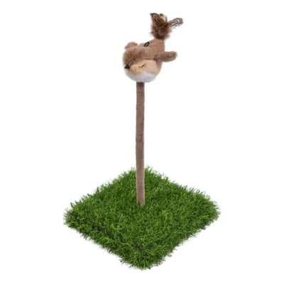Juguete con Pasto y Pajarito con Sonido 16 cm Alto