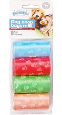 Bolsas Fecas Pawise 8 Rollos de 20 Unidades