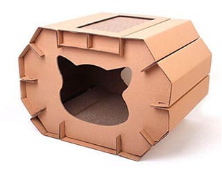Pawise Rasguñador House 2 en 1 Medida 51 x38 x 35.5 cm