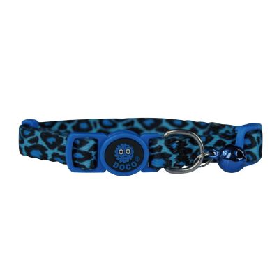 Doco Collar Gato Azul Leopardo1