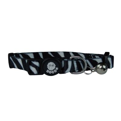 Doco collar Gato Negro Cebra