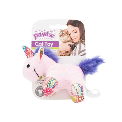 Pawise Unicornio Blanco o Rosado con Catnip 10 cm