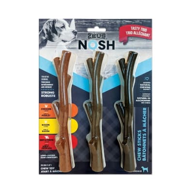 Zeus Nosh Sticks Masticables 3 sabores 20 cm