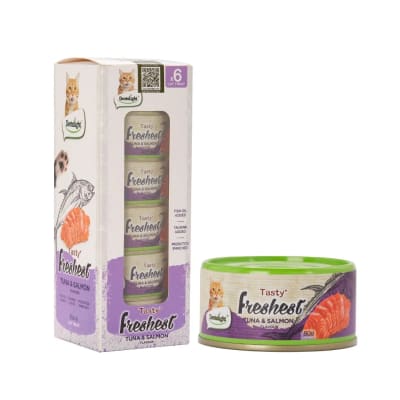 6 Latas Freshest atún y salmón 80 gr c/u1