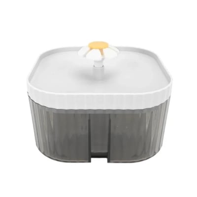 Bebedero Fuente Flor de Agua 2,5 Lts Blanca1