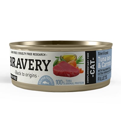 Bravery  Lata Atún Gato Esterilizado 70 gr
