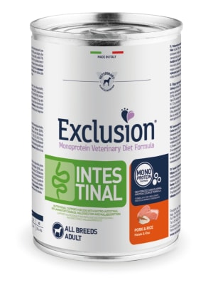 Exclusion Perro Intestinal Cerdo Y Arroz 400 grs1