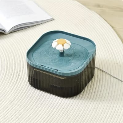 Bebedero Fuente Flor de Agua 2,5 Lts Turqueza1