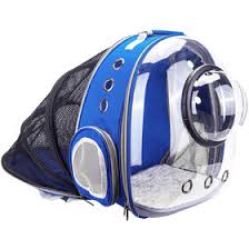 Mochila Transparente Expandible Azul Ancho 20 a 66 cm