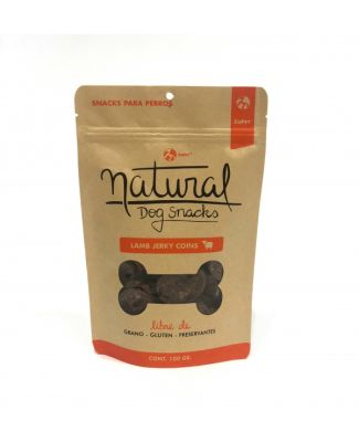 Natural Carne Cordero Seca en Monedas 100 gr