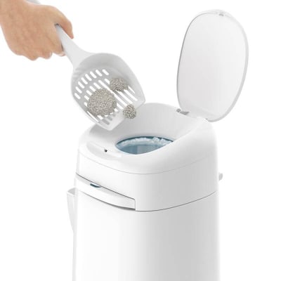 Contenedor de Desechos de sus Gatos Color Blanco1