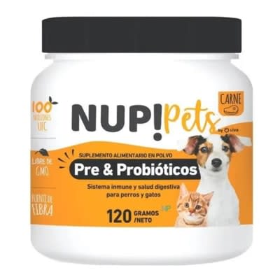Nup! Pets Pre y Probióticos 120 gr Sabor Carne1