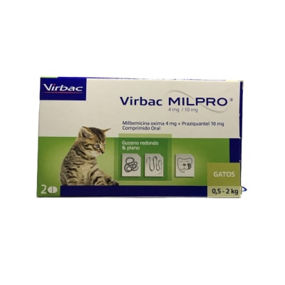 Milpro Antiparasitario 1 comprimido Gatito 0,5 - 2 kg1