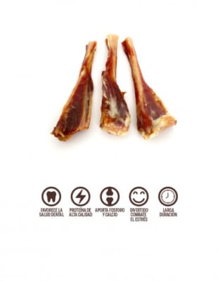 Wild Mini Huesitos de Jamon Serrano 3 Unidades 10 cm c/u1