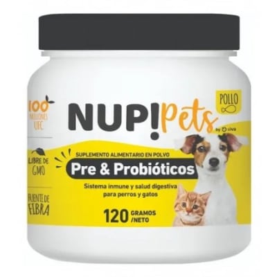 Nup! Pets Pre y Probióticos 120 gr Sabor Pollo