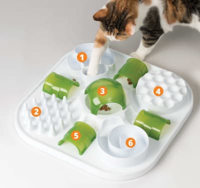 Catit Puzzle Comedero Lento 6 Actividades2