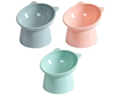 Plato Alto Para Gato 11 cm Colores1