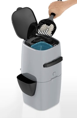 Contenedor de Desechos de sus Gatos Genie Color Gris