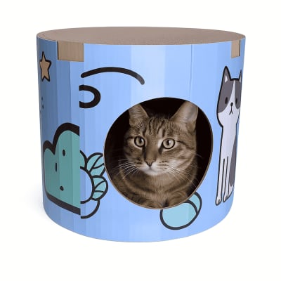 Refugio Rascador Casa Azul 39x33,5 cm