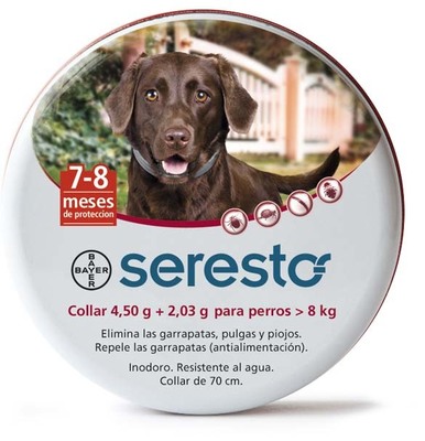 Seresto Collar sobre 8 Kg