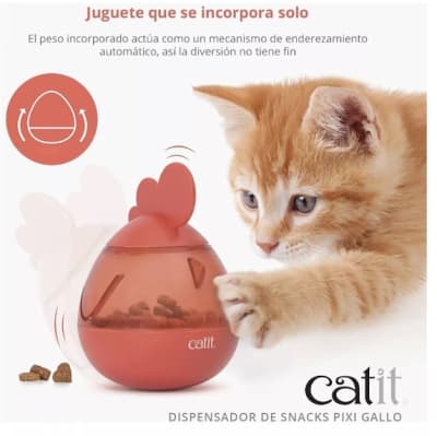 Catit Dispensador para Golosinas Gallo 10 cm Alto 8 cm Ancho1