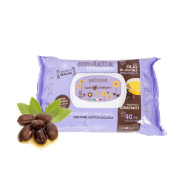 Toalla Húmeda FarmCompany Aceite Jojoba Aroma Malva 40 Unidades