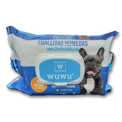 Wuwu Toalla húmeda con Clorhexidina 40 Unidades